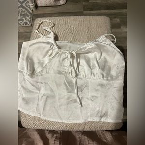 PacSun floral white top